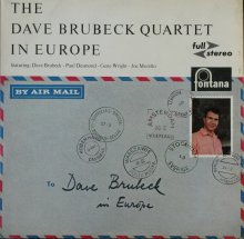 The Dave Brubeck Quartet in Europe  - Fontans LP cover 
